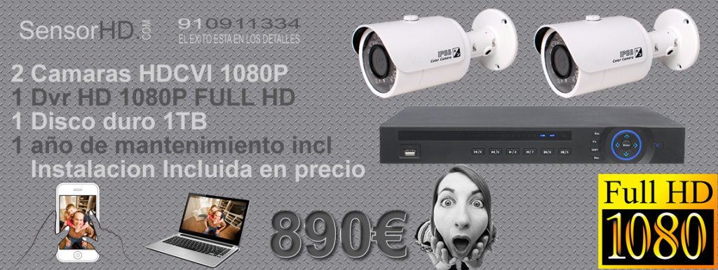 Oferta camaras de vigilancia hd real 1080P